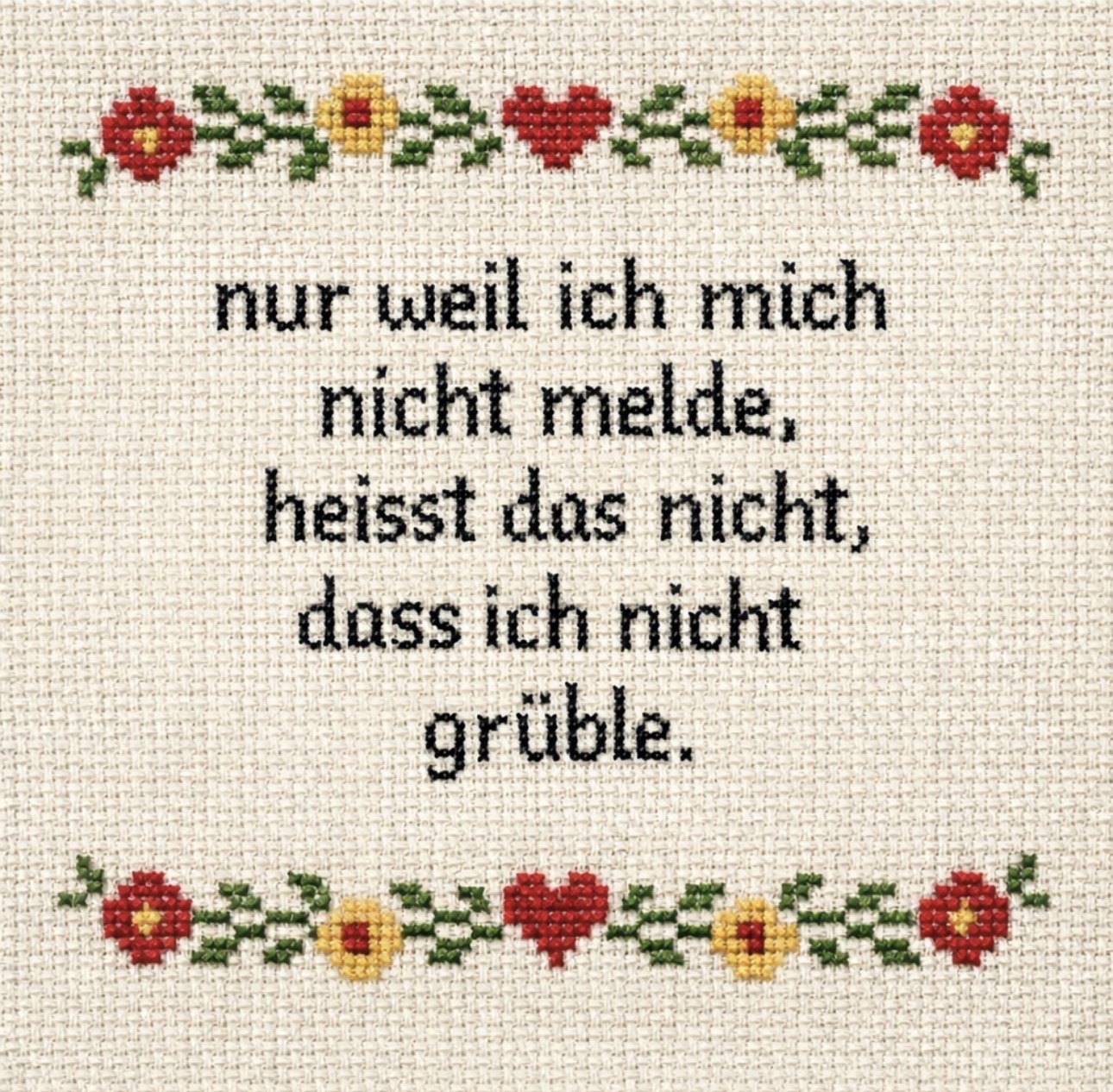 NUR WEIL ICH NICHT … Bild